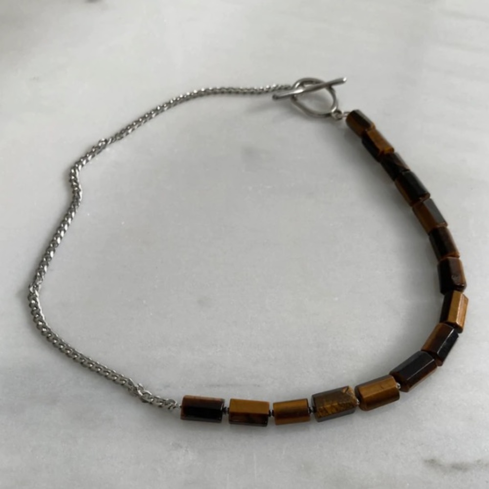 Tiger’s eye chain necklace